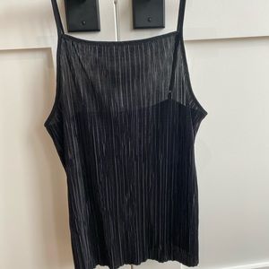 Club Monaco strappy tank top in creped fabric